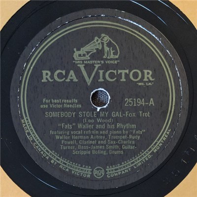 "Fats" Waller And His Rhythm - Somebody Stole My Gal / Sugar Blues download mp3 flac