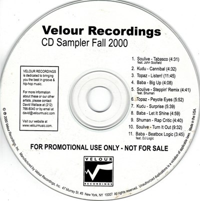 Various - Velour Recordings CD Sampler Fall 2000 download mp3 flac