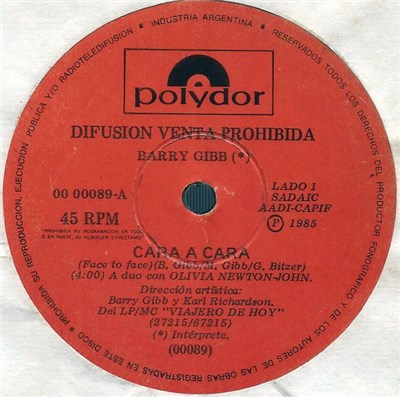 Barry Gibb Duet With Olivia Newton-John - Cara A Cara = Face To Face download mp3 flac