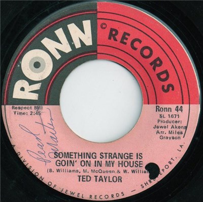 Ted Taylor - Something Strange Is Goin' On In My House / Funky Thing download mp3 flac