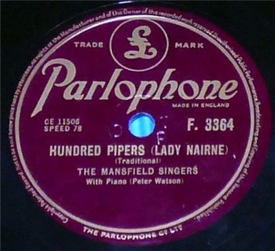 The Mansfield Singers - Hundred Pipers (Lady Nairne) / Kentucky Babe download mp3 flac