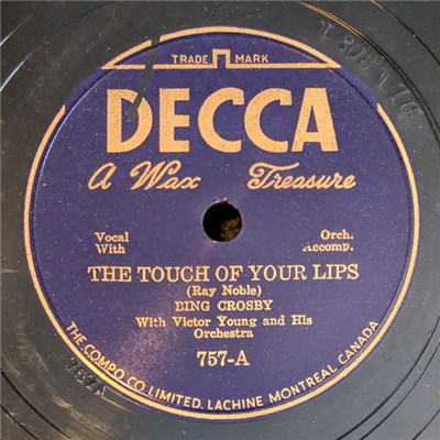 Bing Crosby With Victor Young And His Orchestra - The Touch Of Your Lips / Twilight On The Trail download mp3 flac