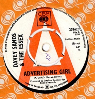 Davey Sands & The Essex - Advertising Girl download mp3 flac
