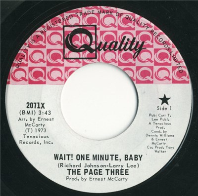 The Page Three - Wait! One Minute, Baby / The Love We Had download mp3 flac