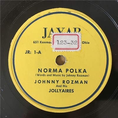 Johnny Rozman And His Jollyaires - Norma Polka / Airplane Polka download mp3 flac