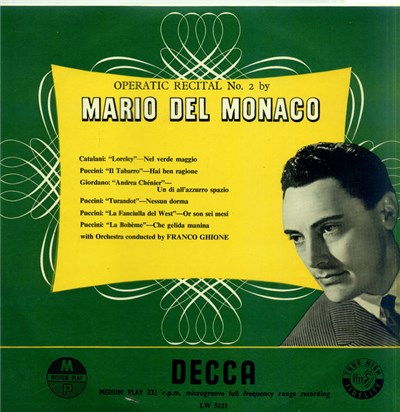 Mario del Monaco - Operatic Recital N. 2 download mp3 flac