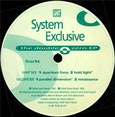 System Exclusive - The Double Zero EP download mp3 flac