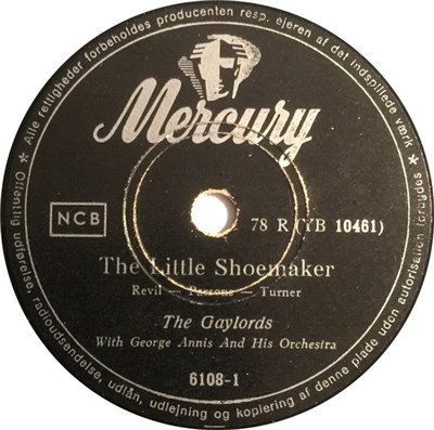 The Gaylords - The Little Shoemaker / Isle Of Capri download mp3 flac