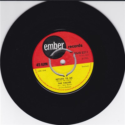 The Values - Return To Me / That's The Way download mp3 flac