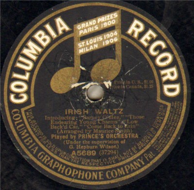 Prince's Orchestra - Irish Waltz / Geraldine Waltz download mp3 flac