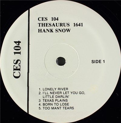 Hank Snow - Thesaurus 1641 / Thesaurus 1657 download mp3 flac