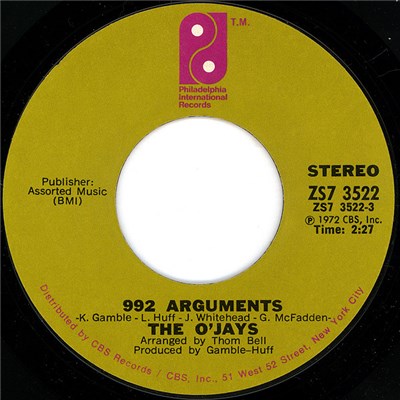 The O'Jays - 992 Arguments download mp3 flac