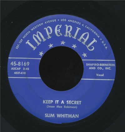 Slim Whitman - Keep It A Secret / My Heart Is Broken In Three download mp3 flac