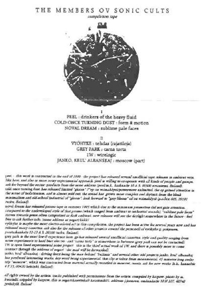 Various - The Members Ov Sonic Cults download mp3 flac