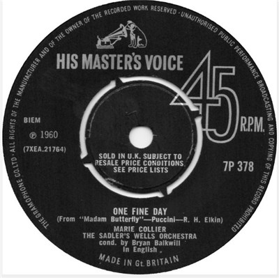 Marie Collier - One Fine Day / Death Of Butterfly download mp3 flac