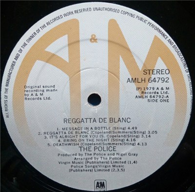 The Police - Reggatta De Blanc download mp3 flac