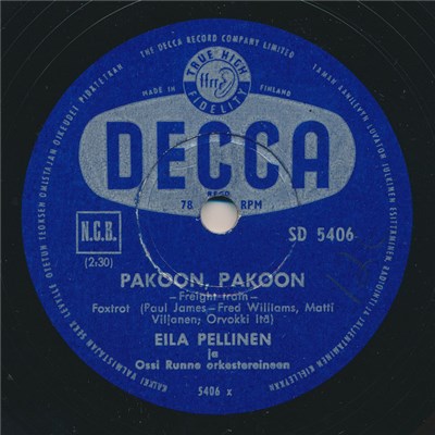 Eila Pellinen - Pakoon, Pakoon / Valtameressä On Saari download mp3 flac