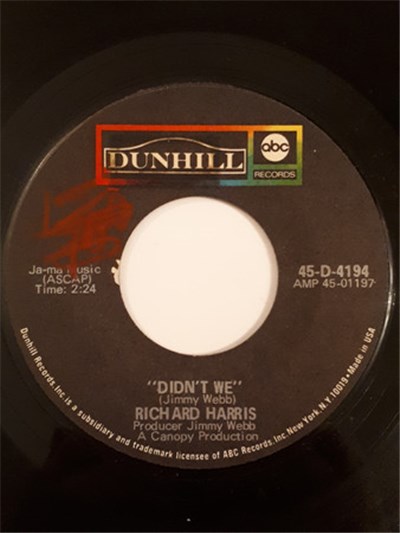 Richard Harris - Didn't We download mp3 flac